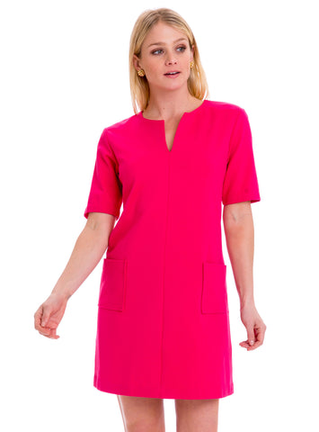 GWYNETH DRESS - HOT PINK