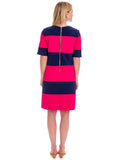 GWYNETH DRESS - NVY/HP