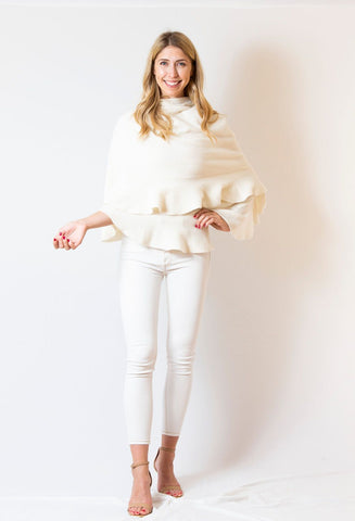 Ruffle Wrap | ivory