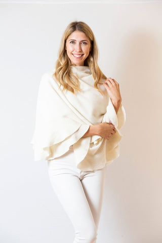 Ruffle Wrap | ivory