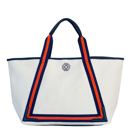 Beach Tote - Red/Navy