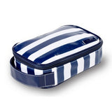 Wellie Toiletry/Cosmetic Case - White/Navy