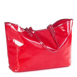 Wellie Market Tote in Red