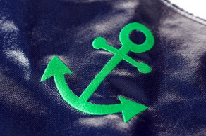 Wellie Market Tote with Anchor